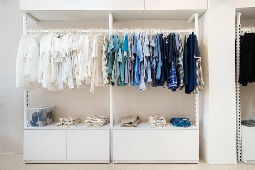 White wardrobe closet