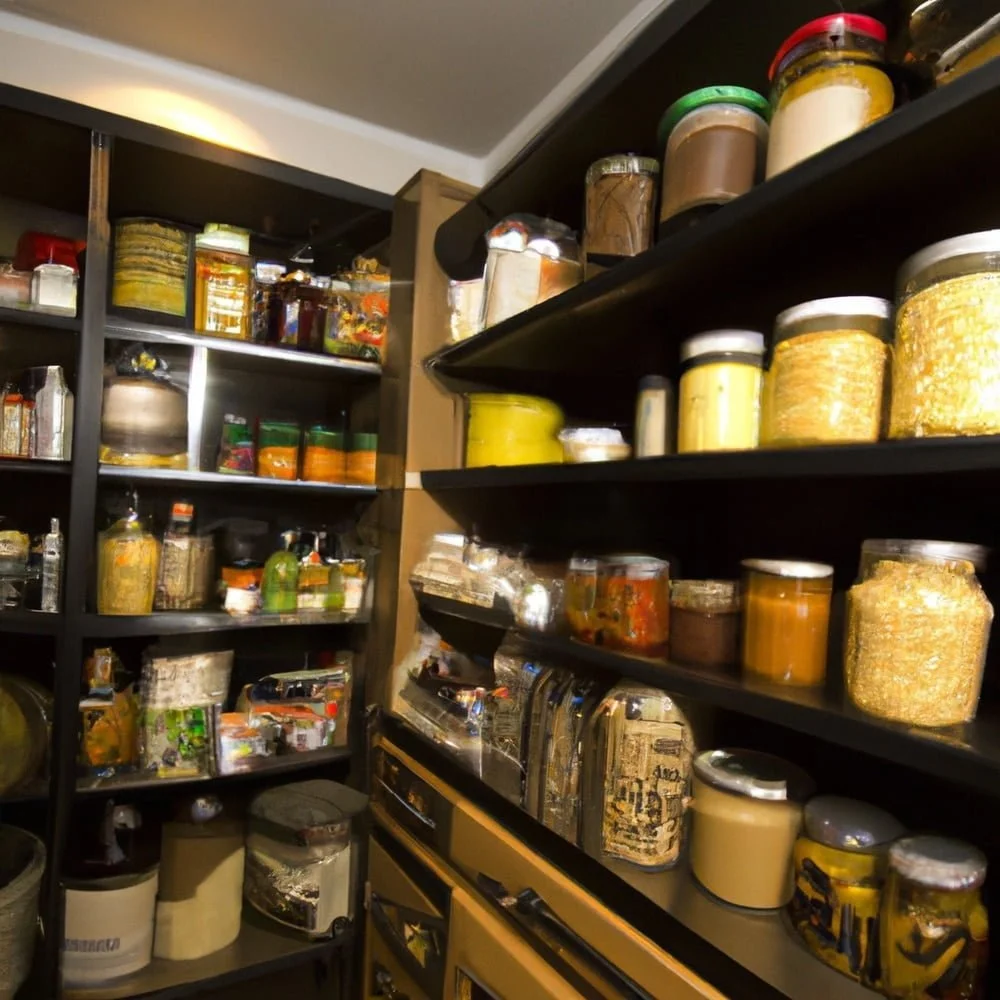 Organize Pantry With Deep Shelves - Pantry Organization Ideas 11 Dark colored walk in pantry organization ideas contains canned food