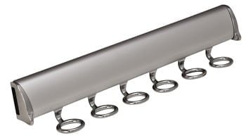 Scarf rack - matt aluminum (6 hooks)