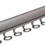 Scarf rack polished chrome 8 hooks | closet racks