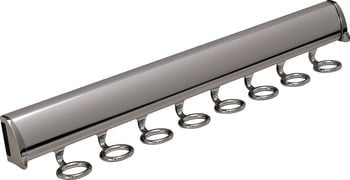 Scarf rack - polished chrome (8 hooks)