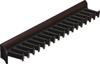 Tie rack - black (17 hooks)