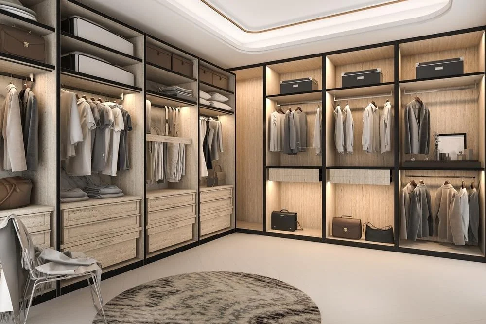 Luxury walk-in closets for women