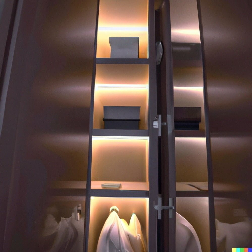 Led light closet ideas